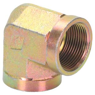 高压油管英制内牙弯头2分3分4分6寸转换管接头配件内丝90度弯直角