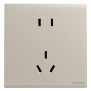 罗格朗开关插座大板哑光一开五孔家用暗装86型简悦粉铂金电视电脑