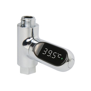 知暖水温器创意无耗电带LED温度计可视儿童洗澡控温花洒淋浴配件