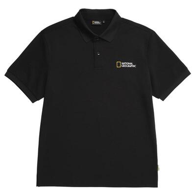 国家地理户外男款吸湿速干POLO标准版型凉感T恤流行百搭上衣