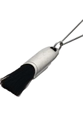 韩国车J媛同款毛刷子流苏项链极简ins小众设计高级感长款毛衣链