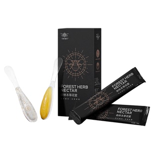 花使蜜官［氨基酸1400+］草本天然蜂蜜 便携勺蜜  品尝装单盒90g