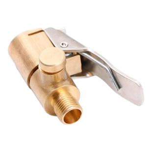 车载充气泵美式螺纹气嘴转接头汽车打气泵配件快速转换头夹式气嘴