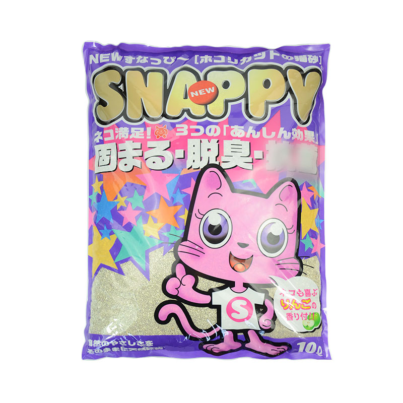 Snappy 苹果味香薰低尘快速结团 矿土砂膨润土猫砂 细颗粒6.8公斤