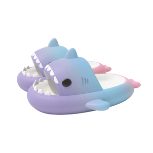 彩虹鲨鱼儿童拖鞋女童2026新款夏季室内家居防滑小女孩亲子凉拖男