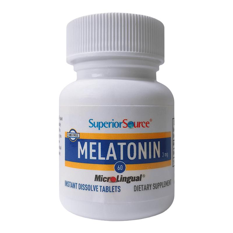 Superior Source褪黑素退黑素Melatonin保税仓发货舌下含化吸收快