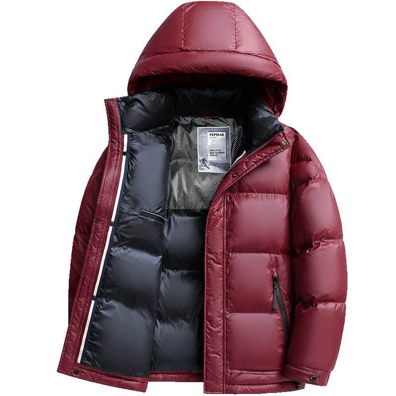 雪中飞高充绒量易打理面包羽绒服