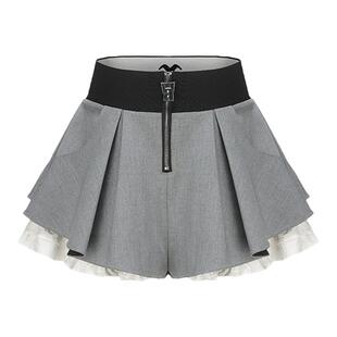 【春节不打烊】【明星同款】 WEancheAM/未未姆 假两件短裙女