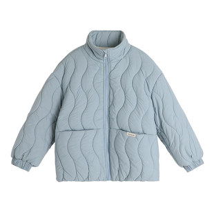 布丁哈鲁童装冬装女童棉服2026冬季新款儿童加绒加厚三防棉衣外套