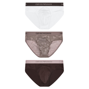 Armani/阿玛尼EA 男士鹰标3件装弹力三角内裤 EM000256 AF20671