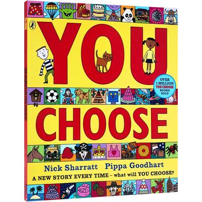 预售英文原版 You Choose想象力儿童图画平装大开绘本 名家作品 Nick Sharratt  内容幽默有趣 激发低幼儿童的想象力 亲子阅读读物