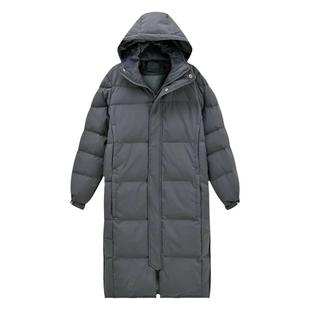 学院风长款90白鸭绒羽绒服女过膝2025秋冬季新款宽松显瘦加厚外套