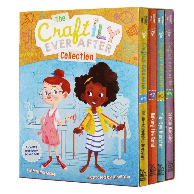 手工女孩4册盒装 The Craftily Ever After Collection 英文原版书 儿童桥梁章节小说 5-9岁儿童英语读物 进口英语书 Martha Maker