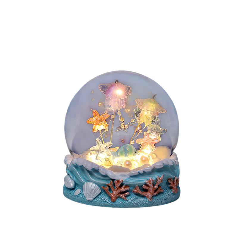 发光装饰品水母海星贝壳小夜灯