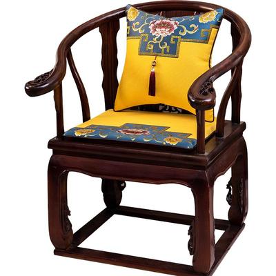 中式红木沙发坐垫餐桌