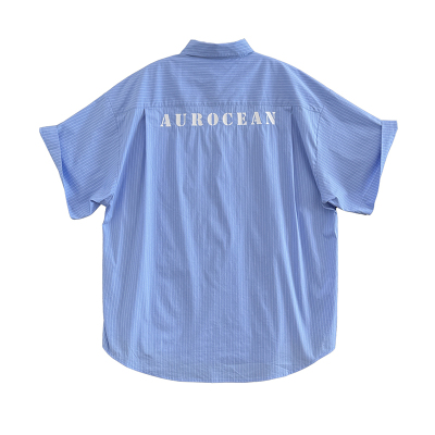 Aurocean短袖条纹衬衫