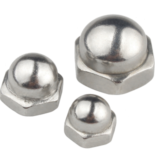 盖型螺母盖帽盖形装饰带帽螺丝帽镀镍圆头球形螺帽装饰遮丑帽M3M4