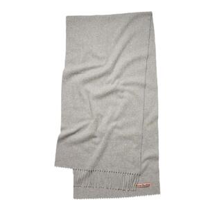 自营欧洲直邮Acne Studios男女同款围巾灰色流苏羊毛舒适时尚复古