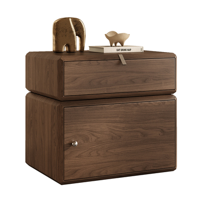 旋转全实木烤漆床头柜