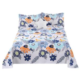 加厚棉麻老粗布床单印花四季款打折床上双人床榻榻米大炕定制被单