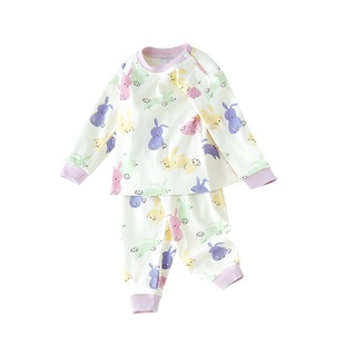 女童睡衣春秋家居服儿童秋衣秋裤纯棉宝宝保暖内衣套装全棉秋装