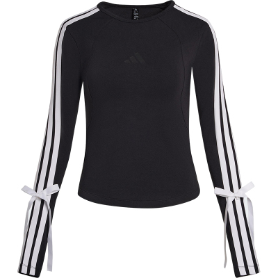 Adidas/阿迪达斯正品2025女士潮流经典休闲圆领修身长袖T恤KG3862