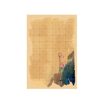 微喷米字格回宫格仿古蜡染宣纸