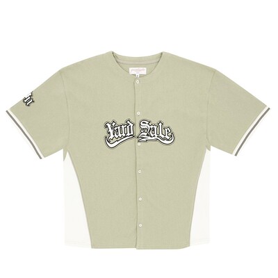 YARDSALE贴布字母短袖棒球衬衫