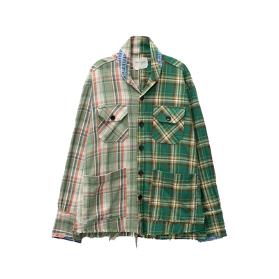 GREG LAUREN Shawl Collar Boxy Shirt 长袖衬衫男HBX