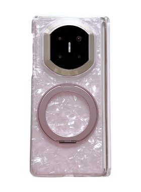 高级旋转支架适用华为Mate X6/x7折叠屏手机壳三星Galaxy zfold7防摔OPPOFind N6磁吸中轴荣耀Magic V6贝壳纹