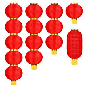 大红连串灯笼装饰户外防水广告灯笼定制印字古典冬瓜舞蹈灯笼