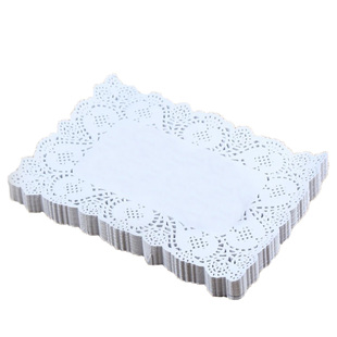 长方形镂空花底纸花边纸吸油纸厨房烧烤油炸点心垫纸蛋糕面包垫纸