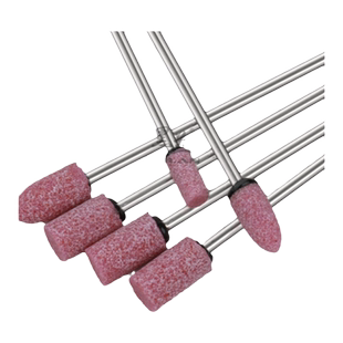 加长火石仔红刚玉砂轮磨头3mm柄加长型砂轮金属打磨抛光头电磨头