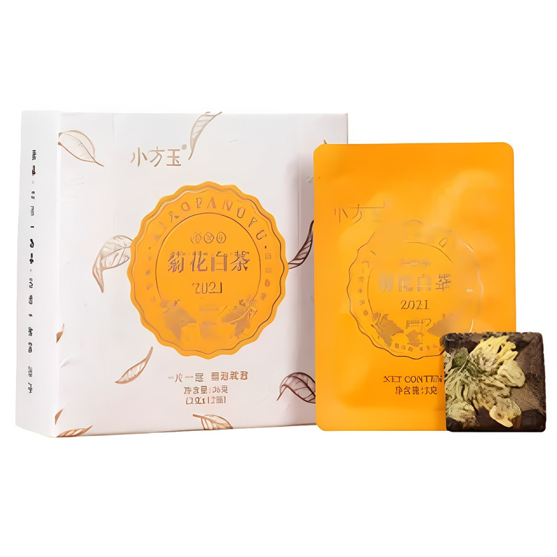 小方玉福鼎贡眉菊花白茶礼盒