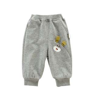 童泰婴儿大pp裤男童女童裤子宽松休闲大屁屁长裤2026新款宝宝卫裤