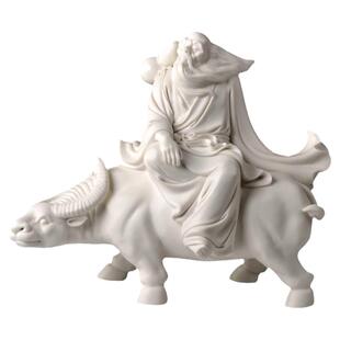 戴玉堂陶瓷摆件《老子出关骑青牛》苏献忠客厅装饰德化神像艺术品