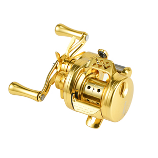 泷泽B51-MC鼓轮CNC全金属磁力刹车泛用微物路亚渔轮B50龙泽dc言饵