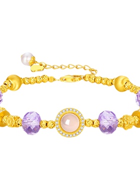 【生日礼物】周大生碎银子手链