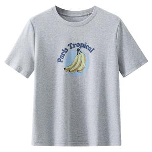 夕蒙2026新款春夏韩系气质漂亮上衣小个子小众独特减龄灰色短袖女