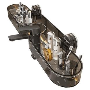 吸盘式置物架卫生间厕所洗澡间镜前水龙头浴室免打孔壁挂通用