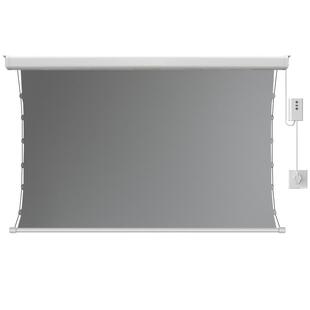 电动透声幕布微孔白软透声投影仪幕布电动拉线幕布家用客厅84/92/100/110/150寸金属抗光幕布