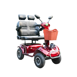 出口欧美强劲力双座老年代步车四轮电动车老人代步车残疾车助力车