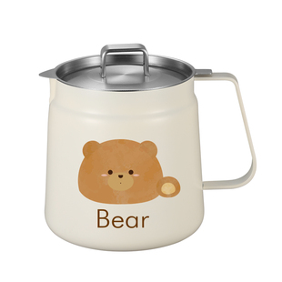 甄义堂油壶不锈钢进口316食品级加厚不挂油带滤网厨房储油罐可爱