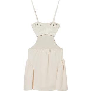 IT GOEN.J女装吊带连衣裙新品性感时髦针织叠层露腰短裙SDS15XK