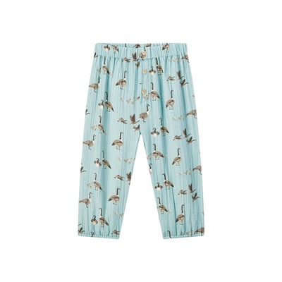 Milkbarn2025春秋新品儿童防蚊裤男女童休闲裤长裤子宝宝洋气童装