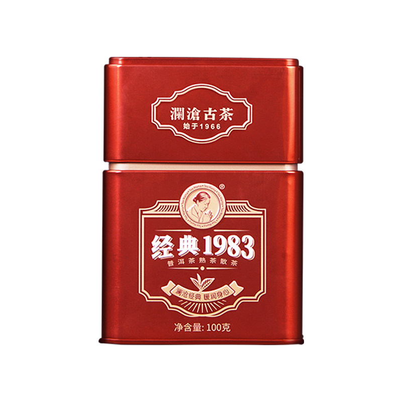 澜沧古茶经典1983熟茶罐装散茶