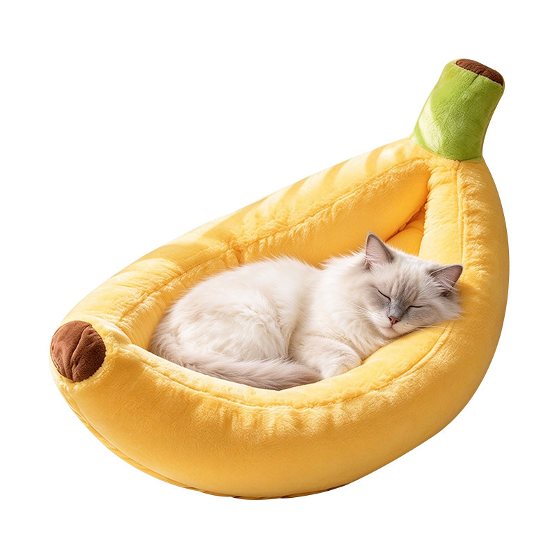 可拆洗香蕉窝冬季保暖猫狗用