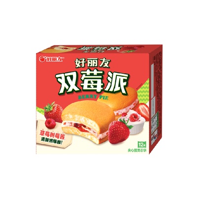 好丽友双莓派早餐不慌张276g*1盒