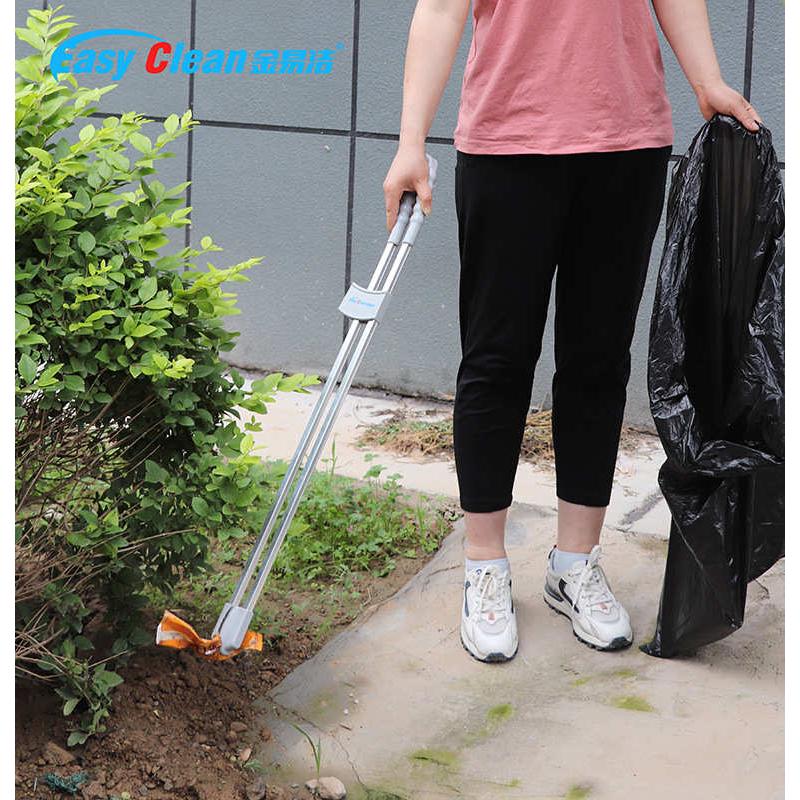 捡垃圾夹子工具厕所户外环卫工人垃圾夹儿童家用加长不锈钢拾物器