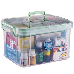 大号药箱家庭装医药箱家用大容量儿童药物多层医疗盒急救箱小药盒